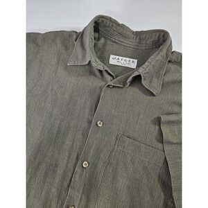 Jaeger Men's Short Sleeve Button Up Shirt‎ Made in Italy Small